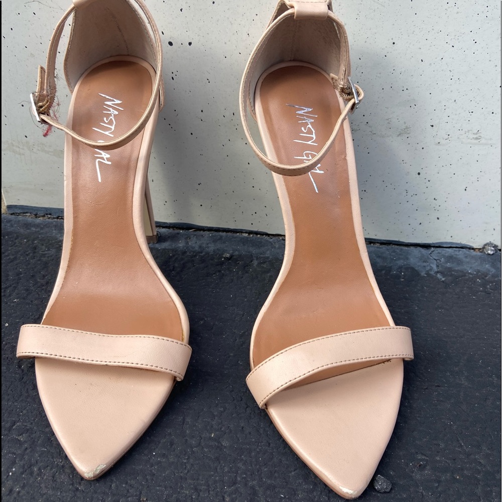 Nasty Gal Nude Heels